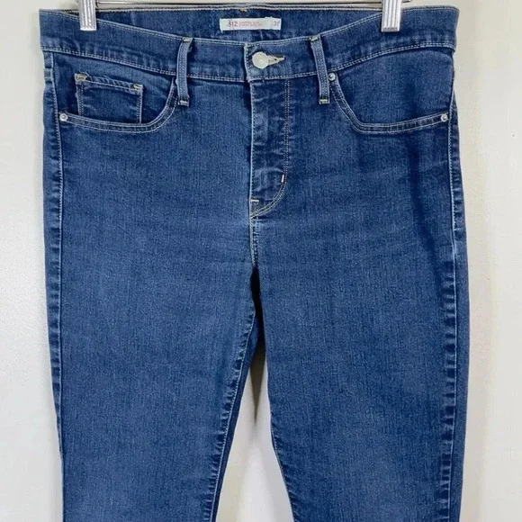 Levi's 312  Shaping Slim Dark Wash Blue Jeans - Picture 3 of 16